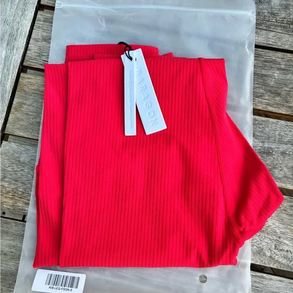 PARAGON Red High-Waisted Leggings - Picture 2 of 3